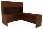 L-Shaped Desk with Hutch