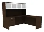 L-Shaped Desk with Hutch