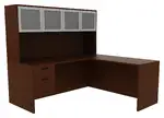 L-Shaped Desk with Hutch