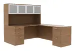 L Desk with Hutch