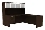 L-Shaped Desk with Hutch