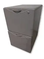 Rolling Putty Laminate File/File Pedestal Drawers