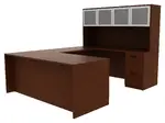 U Shaped Desk with Hutch