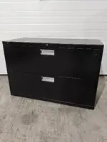 Black Hon 2 Drawer Lateral Filing Cabinet â€“ 41.75 Inch Wide