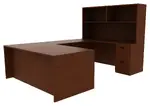 U Shaped Desk with Hutch