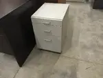 Gray Rolling Pedestal File Cabinet 