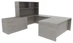 U Shaped Desk with Storage