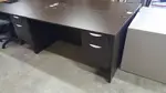 Dark Walnut Desk with built in Drawers