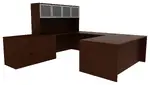 U Shaped Desk with Hutch