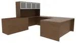 U Shaped Desk with Storage