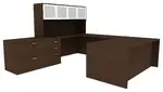 U Shaped Desk with Storage