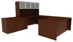 U Shaped Desk with Hutch