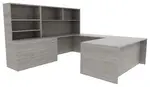 U Shaped Desk with Storage