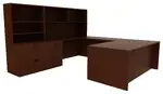 U Shaped Desk with Storage