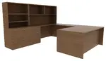 U Shaped Desk with Storage