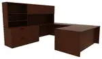 U Shaped Desk with Storage