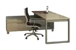 L Shaped Desk with Storage