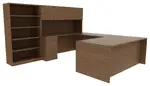 Bookcase Desk Combo