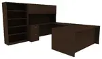 Bookcase Desk Combo