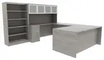 Desk Bookcase Combo