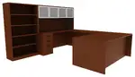 Desk Bookcase Combo