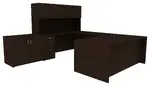 U-Shaped Desk with Hutch