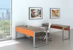 Modern U Shaped Desk with Storage