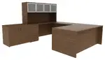 U Shaped Desk with Storage