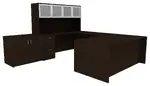 U Shaped Desk with Storage