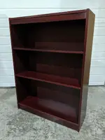 Mahogany Laminate Bookshelf â€“ 36 Inch Wide