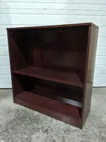 Small Mahogany Laminate Bookshelf â€“ 36 Inch Wide