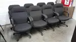 Black Fabric Executive Rolling Office Chair