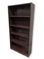 Mahogany Laminate Bookshelf â€“ 36 Inch Wide
