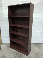Mahogany Laminate Bookshelf â€“ 36 Inch Wide