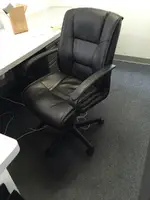 Rolling Black Cushy Executive Chair