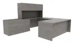 U Shaped Desk with Storage