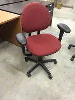Steelcase Red Rolling Chair