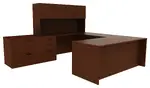 U Shaped Desk with Storage