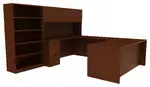 Desk Bookcase Combo