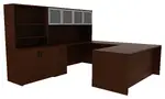 U Shaped Desk with Storage