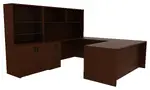 Office Desk with Hutch and Shelves