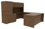 U Shaped Desk with Storage