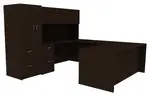 U Shaped Desk with Storage