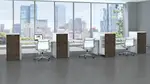 3 Person Desk with Storage