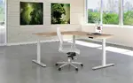 Height Adjustable L Shaped Desk