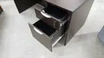 Espresso Dark Walnut Desk with Locking Drawers