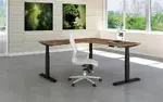 Height Adjustable L Shaped Desk