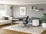 L Shaped Desk with Drawers