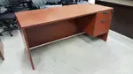 Cherry 65x30 Desk with Locking Drawers