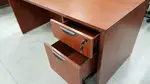 Cherry 65x30 Desk with Locking Drawers